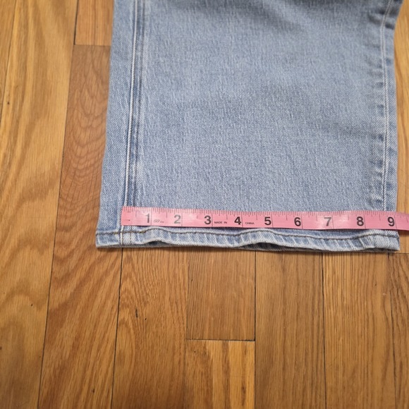 Quince Womens casual Everyday Luna Stretch Relaxed Straight Jeans Cool Blue 28 - Picture 8 of 8